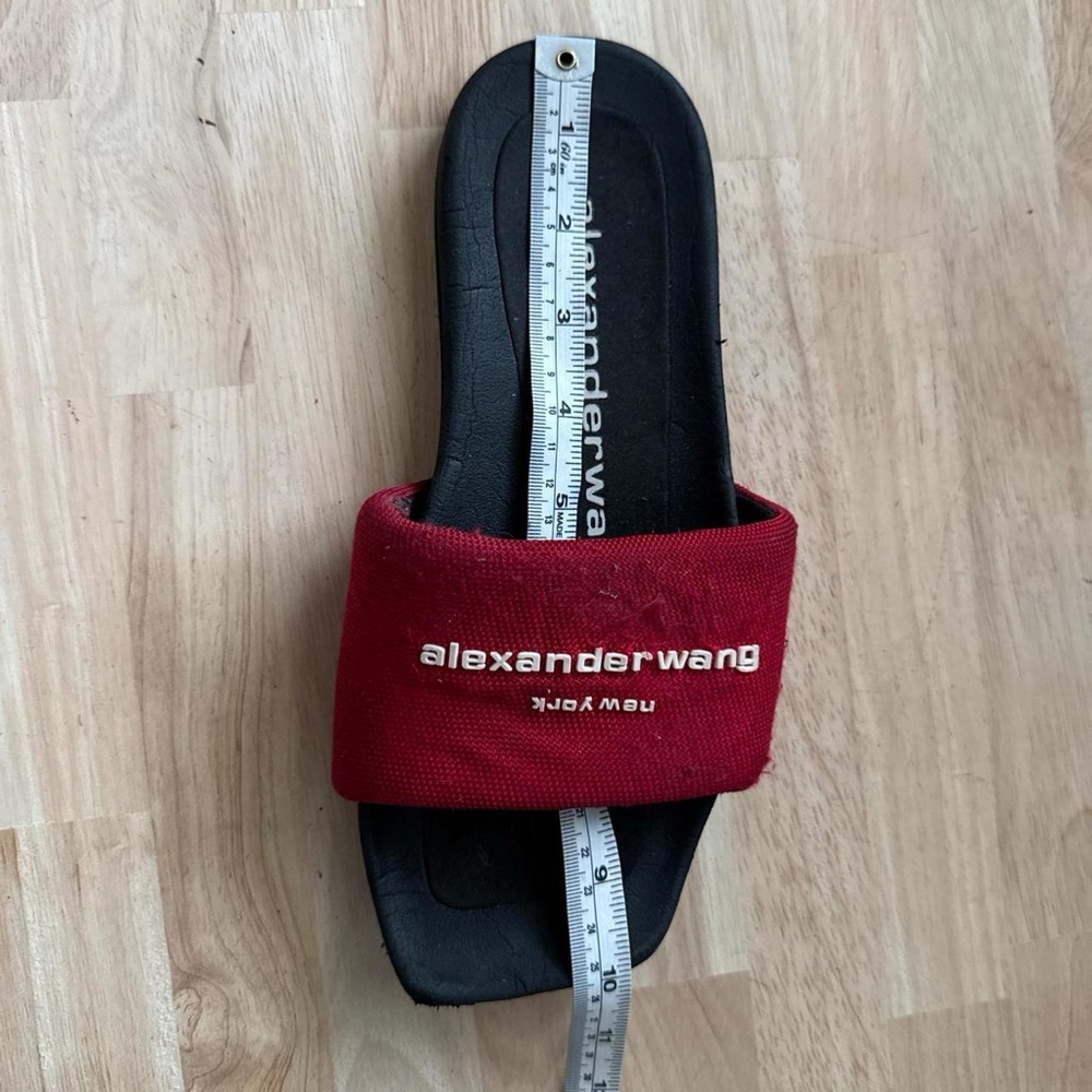 Alexander Wang Red Pool Slide - Picture 3 of 9